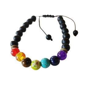Rainbow Chakra Beaded Stones Bracelet
